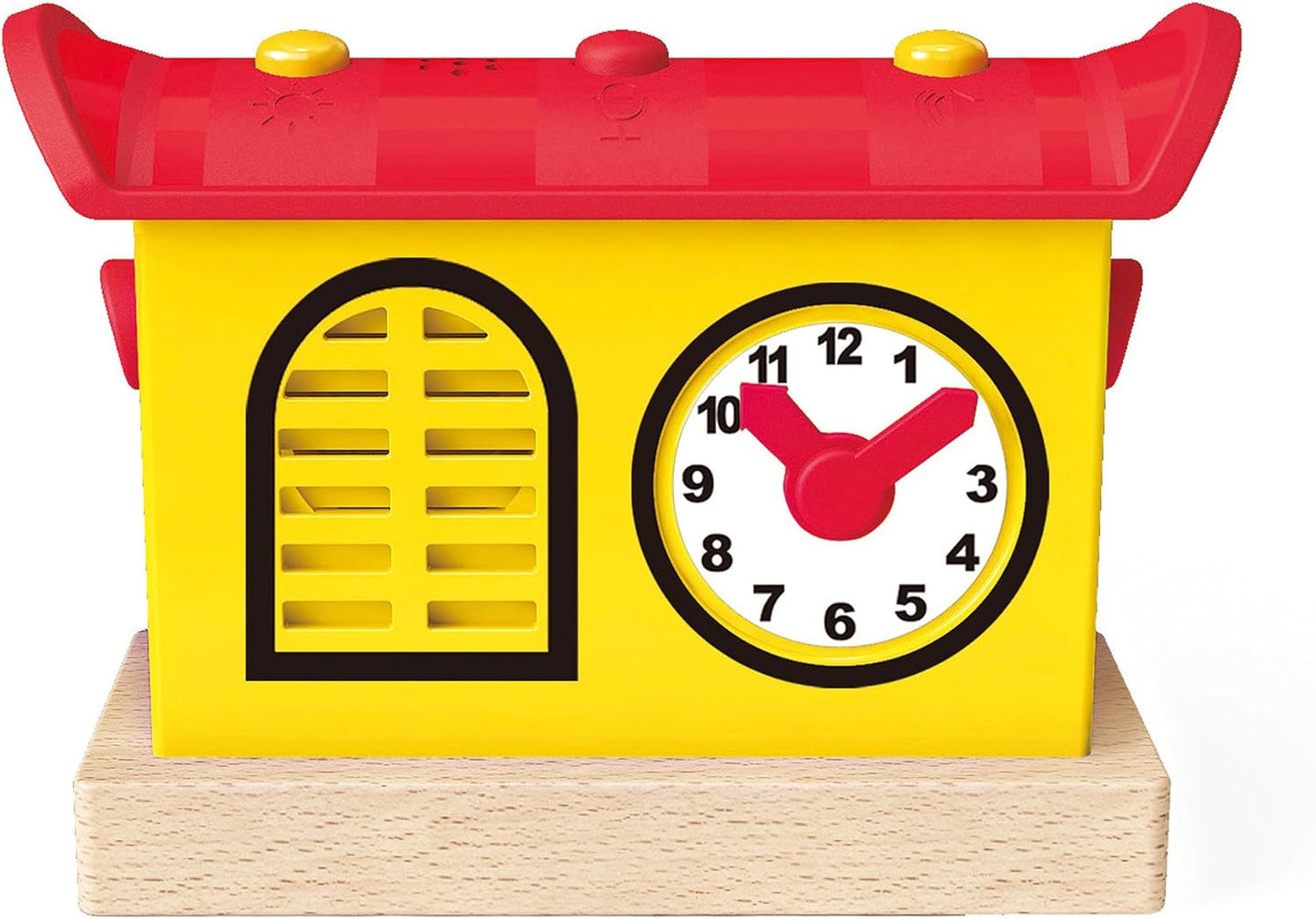 Hape E3702 Record Listen & Light Railway Station - Wooden Track Track Accessories - Hatke