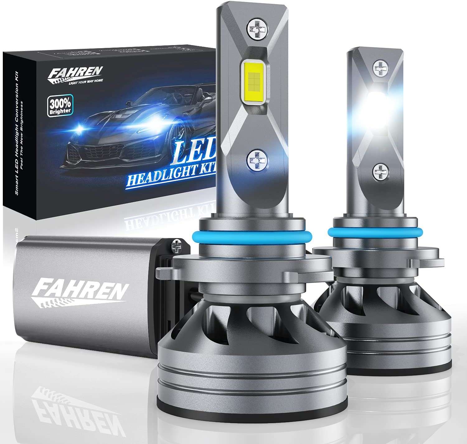 Fahren HB4 LED Headlight Bulbs 60W 14000 Lumens Cool White – Hatke