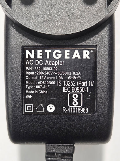12V 1.0A Original & Genuine Netgear AC/DC Power Adapter - Hatke