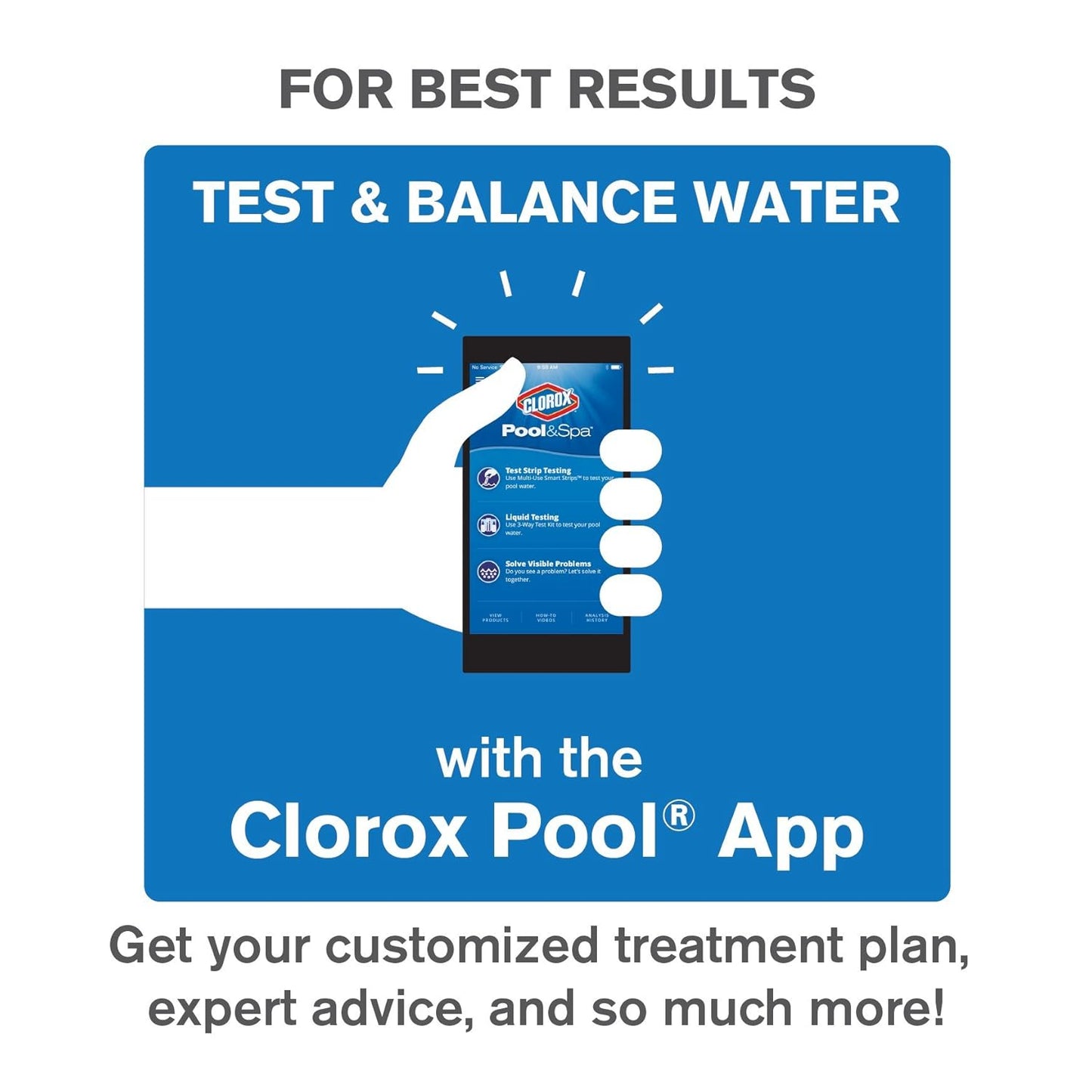 Clorox Shock XtraBlue Keeps Pool & Spa Crystal Clear - Kills & Prevents Algae & Bacteria 1 lb - Hatke