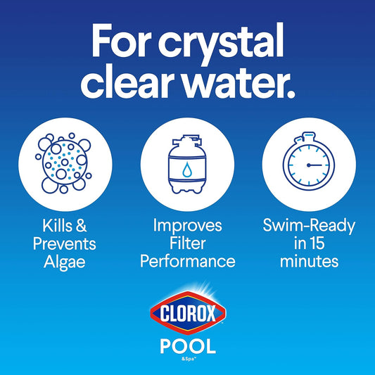 Clorox Shock XtraBlue Keeps Pool & Spa Crystal Clear - Kills & Prevents Algae & Bacteria 1 lb - Hatke