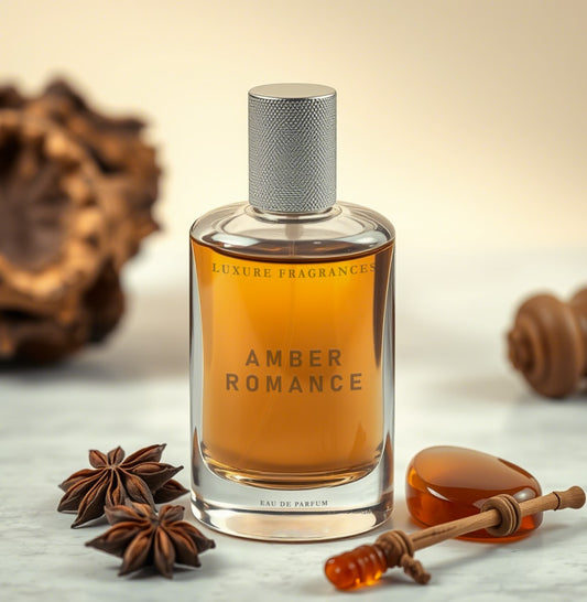 Amber Romance by Luxure Fragrances - Amber Fragrance Perfume - Eau De Parfum - Unisex - 20ml - Hatke