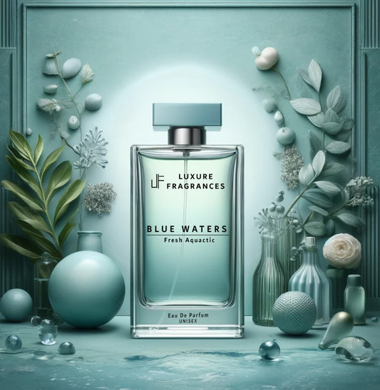 Blue Waters by Luxure Fragrances - Fresh Aquactic Perfume - Eau De Parfum - Unisex - 50ml