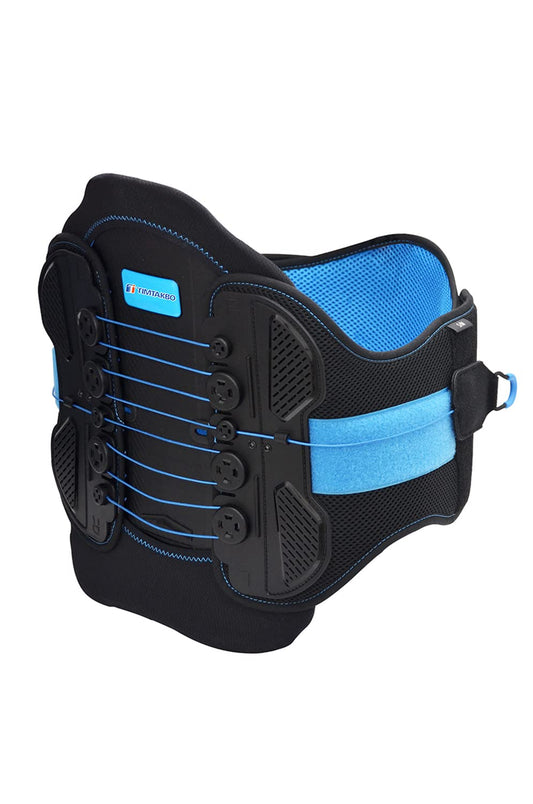 LSO Back Brace with Maximum Decompression Plate & Adjustable Arch Back Support,Pulley System Lumbar Support Belt for Herniated Disc Pain Relief,Spine Stenosis,Sciatica,Scoliosis (Blue, L/XL)