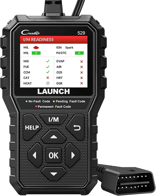 LAUNCH CR529 2022 Elite OBD2 Scanner Code Reader Advanced Version of 319 Enhanced Universal Automotive Scan Tool with Full OBDII Function, Turn Off Check Engine Light, Pass Emission Test