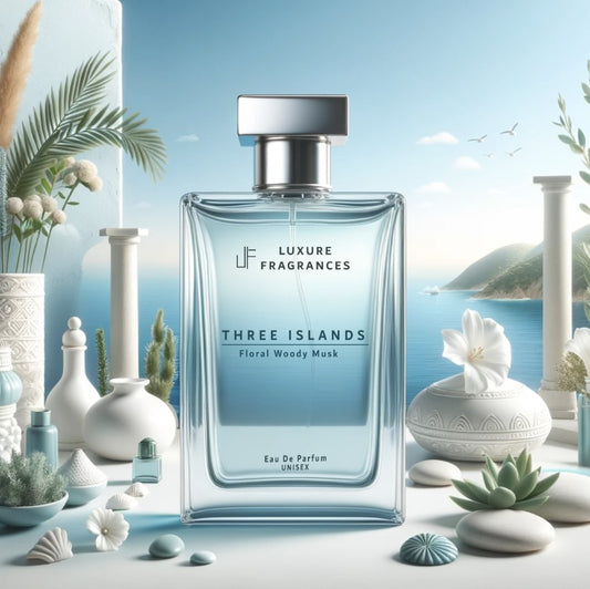 Three Islands  by Luxure Fragrances - Floral Woody Musk Perfume - Eau De Parfum - Unisex - 50ml