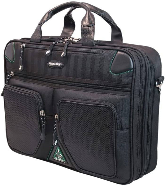 Mobile Edge ScanFast Checkpoint and Eco Friendly Laptop Briefcase 16 Inch PC, 17 Inch Mac for Men, Women, Business Travel, Student, Black MESFBC2.0 - Hatke