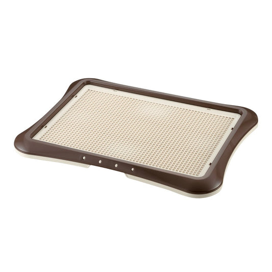 Richell Paw Trax Mesh Training Tray for puppies and mature dogs (Brown)
