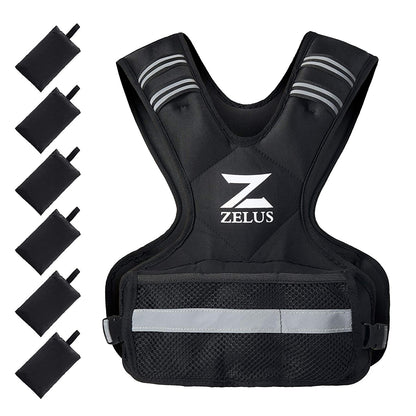 ZELUS Adjustable Weighted Vest, 4-10lbs Body Weight Vest for Men, Women, Kids