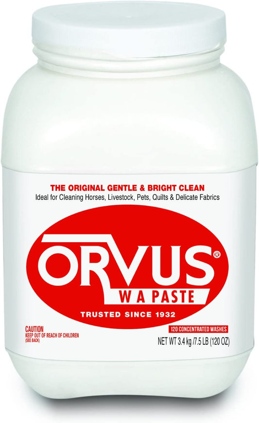 Orvus WA Paste Cleaner Ideal For Cleaning Quilt, Fine Linen, Pets & Livestock 120oz (3.4kg)