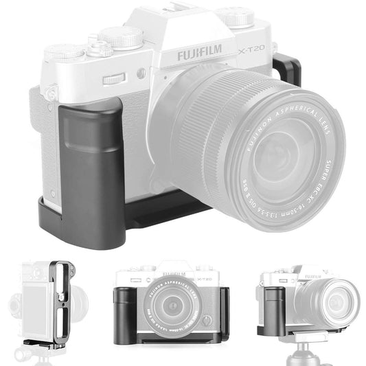 XT20 Grip Vertical Shoot Hand Grip QR Quick Release L Plate Camera Bracket Holder for Fuji Fujifilm XT10 X T10 X-T10 XT20 X T20 X-T20