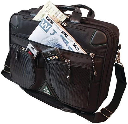 Mobile Edge ScanFast Checkpoint and Eco Friendly Laptop Briefcase 16 Inch PC, 17 Inch Mac for Men, Women, Business Travel, Student, Black MESFBC2.0 - Hatke