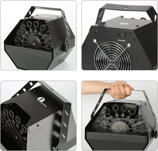 NATURALIFE 1byone Professional Bubble Machine with High Output, Automatic Blowing Mechanism for Outdoor or Indoor Use - Hatke