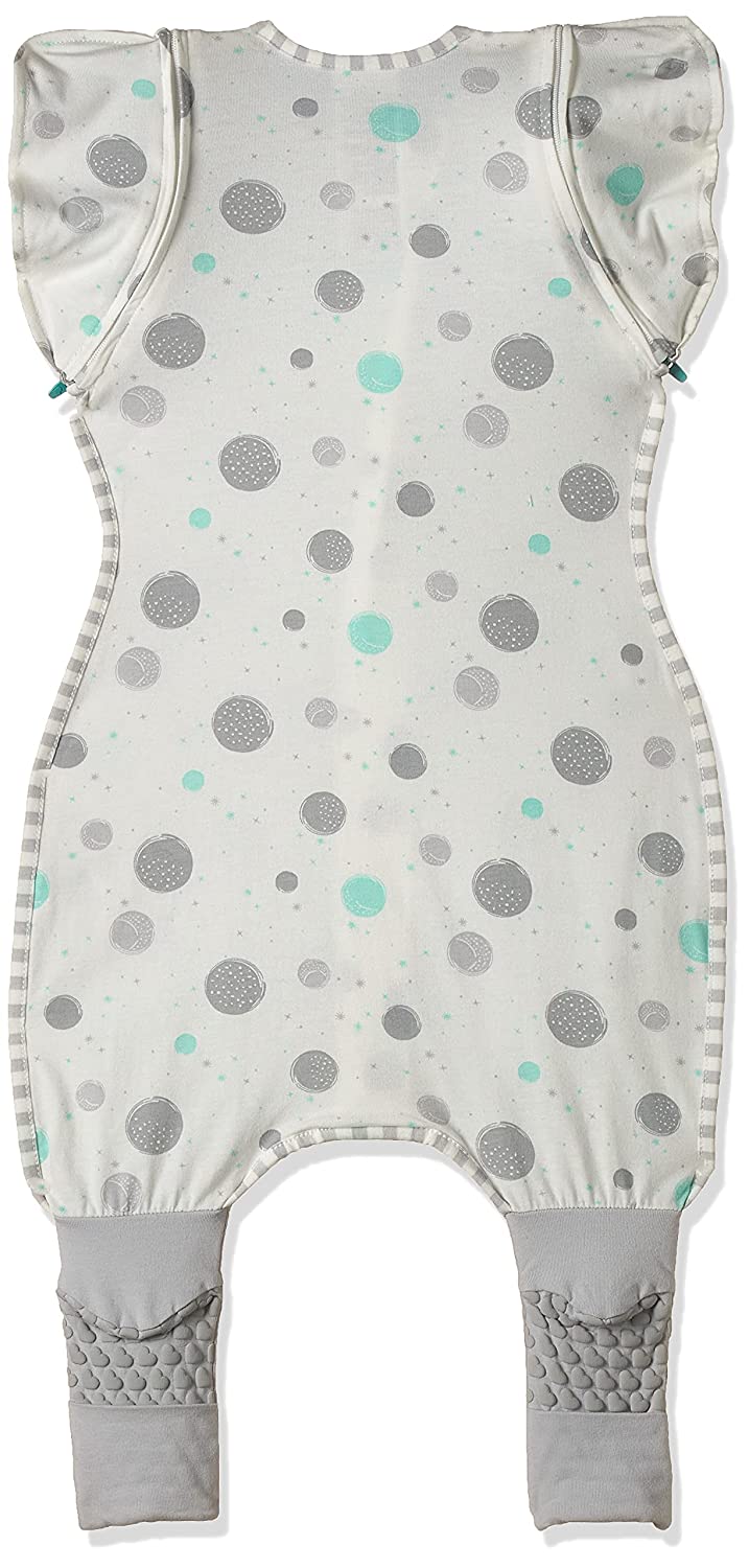 Love To Dream Swaddle UP Transition Suit 0.2 TOG, White, Large (8.5-11 kg / 19-24 lbs) Patented Zip-Off Wings and Unique Self-Soothing Sleeves, Safely Transition from Swaddled to Arms-Free Before Rolling Over