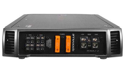 Rockville RXA-F2 2400 Watt Peak / 1200w RMS 4 Channel Amplifier Car Stereo Amp