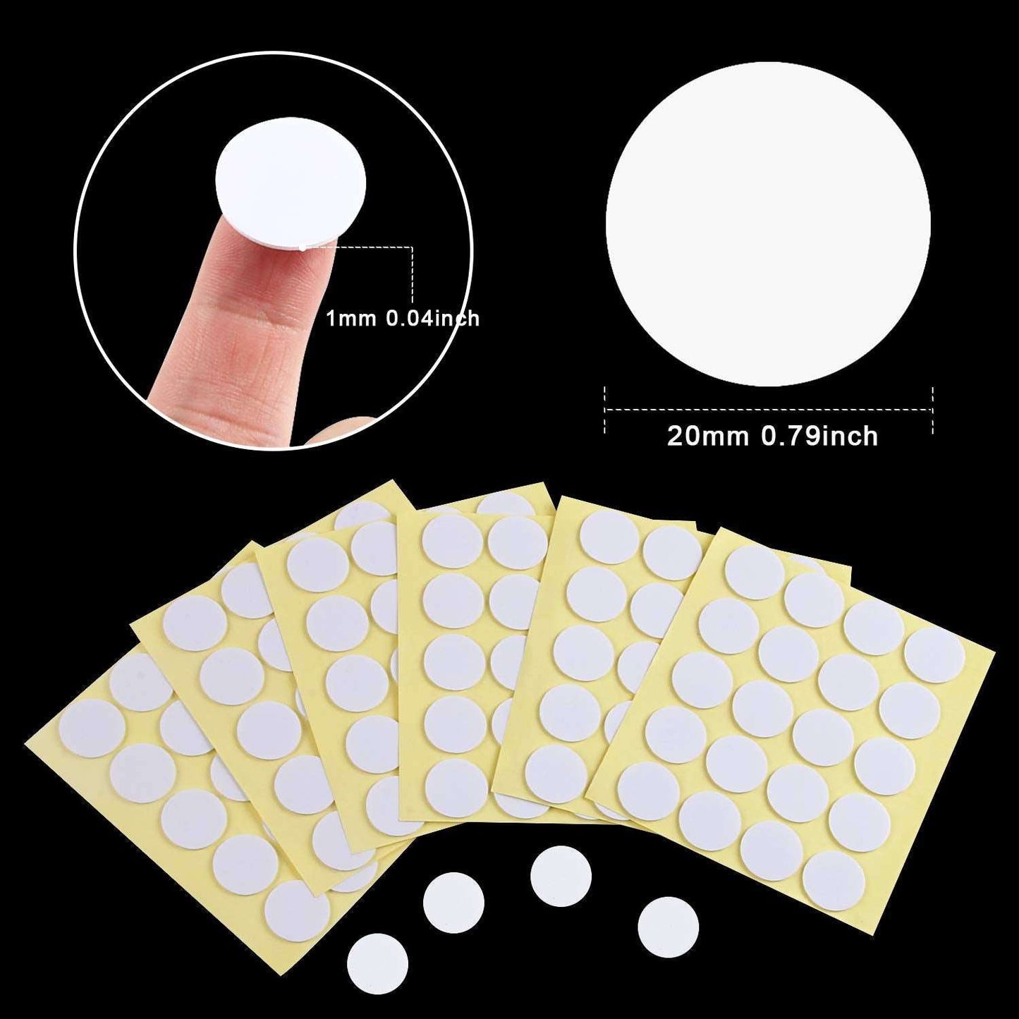 720PCS/36 Sheets Candle Wick Stickers Heat Resistance Double-Sided