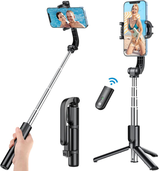 Yoozon Portable Selfie Stick Bluetooth, Extendable Selfie Stick with Wireless Remote and Tripod Stand Selfie Stick for iPhone X/iPhone 8/8 Plus/iPhone 7/iPhone 7 Plus/Galaxy S9/S9 Plus/Note 8/S8/S8 Plus/More