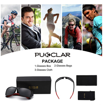 PUKCLAR Polarized Unisex Sports Sunglasses