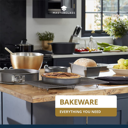 Masterclass Non-stick Deep Square Cake Tin With Loose Base, 20cm (8") - Hatke