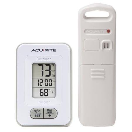 Acurite Wireless Digital Indoor/Outdoor Thermometer with Clock - Hatke