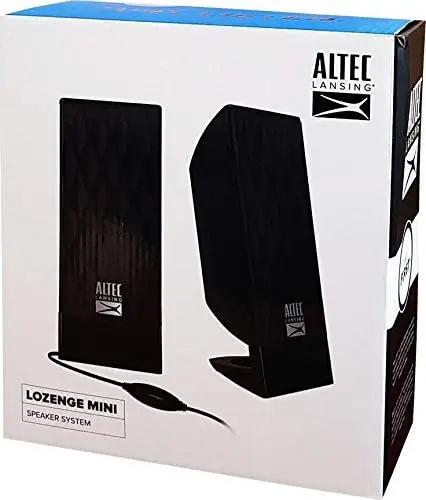 Altec Lansing AL-SNDB53 Lozenge Mini 2.0 Home Audio Speaker (Black) - Hatke