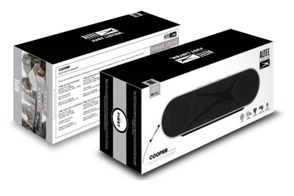 ALTEC LANSING Cooper Portable Bluetooth Speaker - Black 5 W Bluetooth Speaker Al-Bt5024B (Black, Stereo Channel) - Hatke