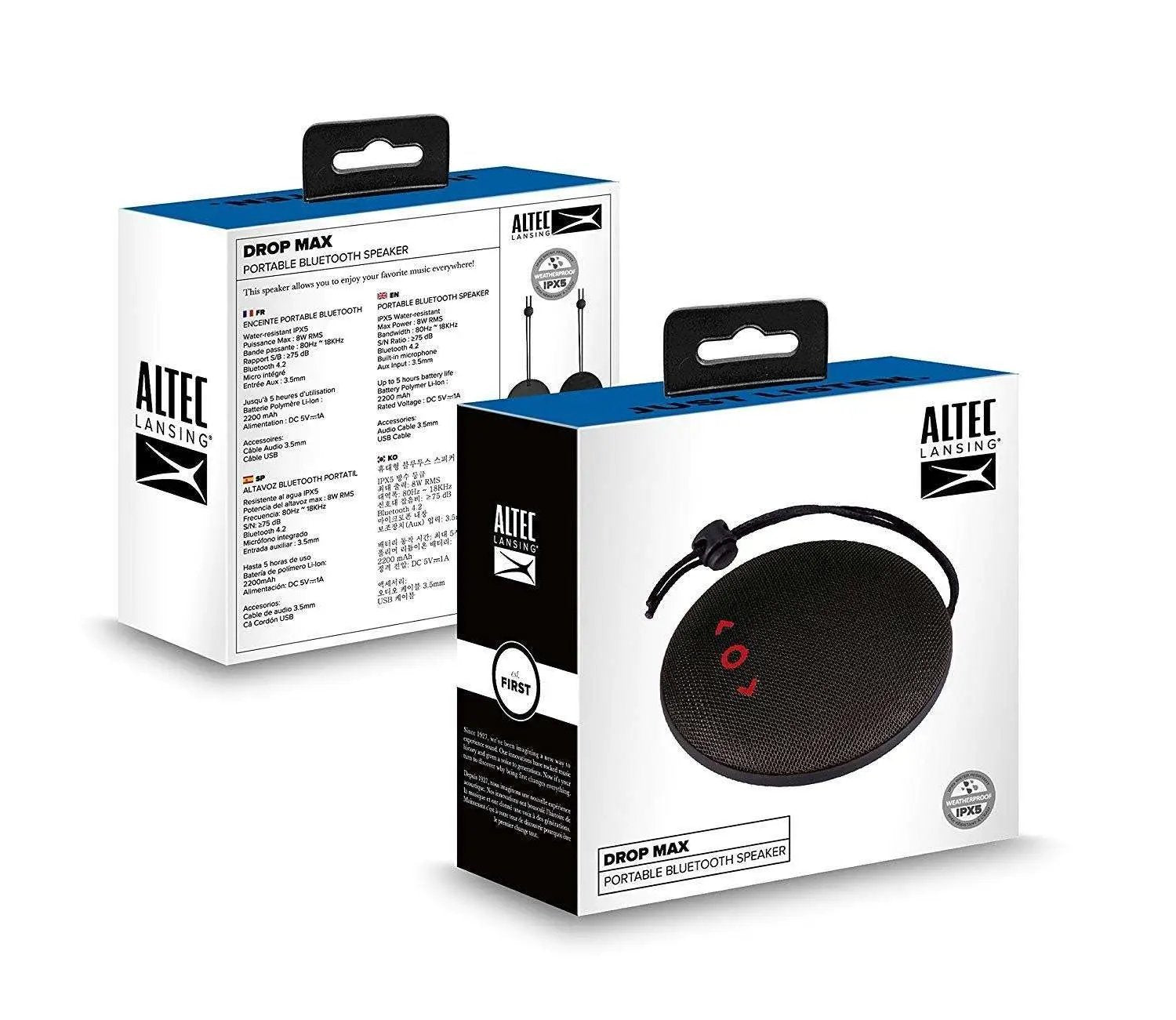 Altec Lansing Drop Max 2 W Magnetic Bluetooth Speaker (Stereo Channel) - Hatke