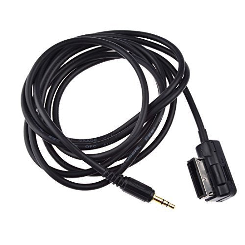 AMI MDI AUX Cable Adapter, Hain 3.5 mm Audio Jack Aux-in Music Interface Cord for Audi A1 A3 A4 A5 A6 A7 A8 Q3 Q5 Q7 TT & Volkswagen VW Tiguan GTI Skoda Golf CC Passat - Hatke