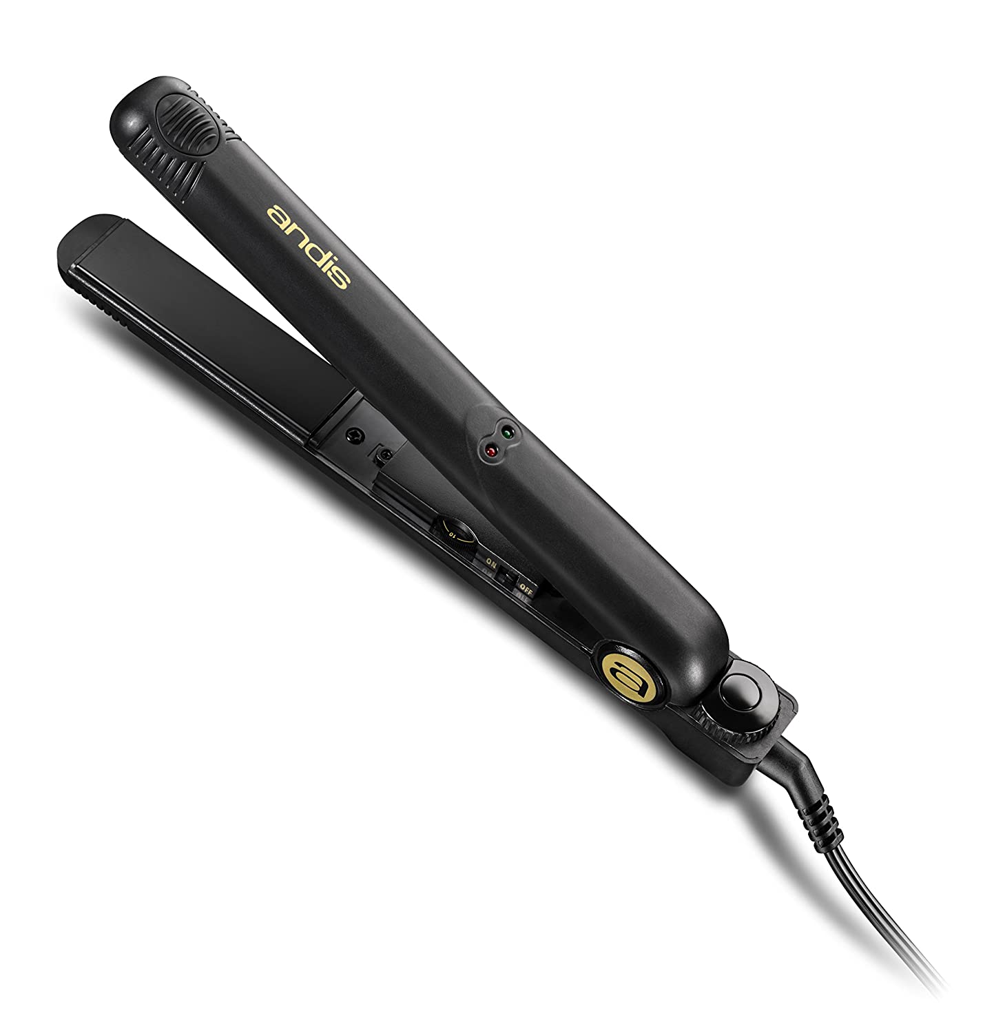 Andis 37685 Professional 1" 450ºF High Heat Ceramic Flat Iron with Dual Voltage & Auto Shut-Off, Black - Hatke