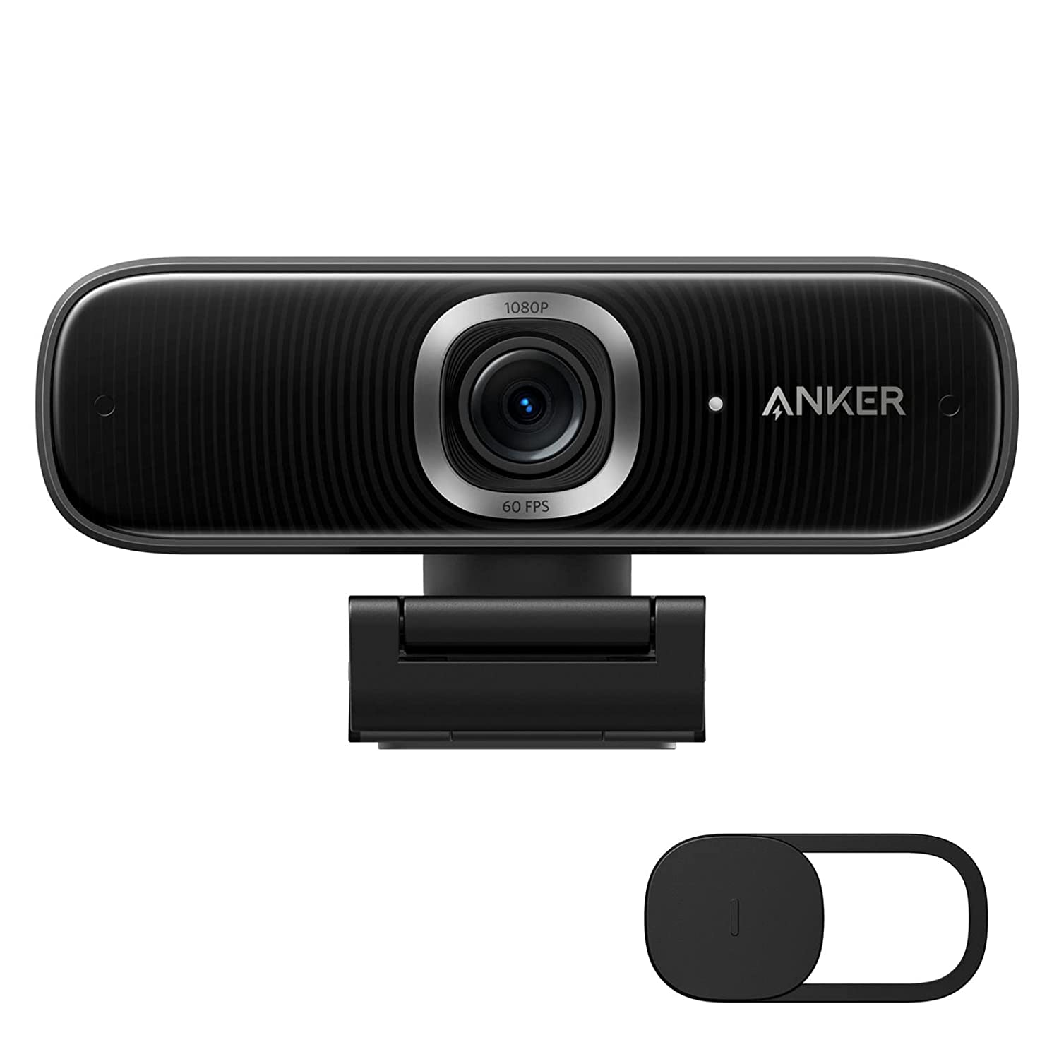 Anker PowerConf C300 Smart Full HD Webcam, AI-Powered Framing & Autofocus, 1080p Webcam with Noise-Cancelling Microphones, Adjustable FoV, HDR, 60 FPS, Low-Light Correction, Zoom Certified - Hatke