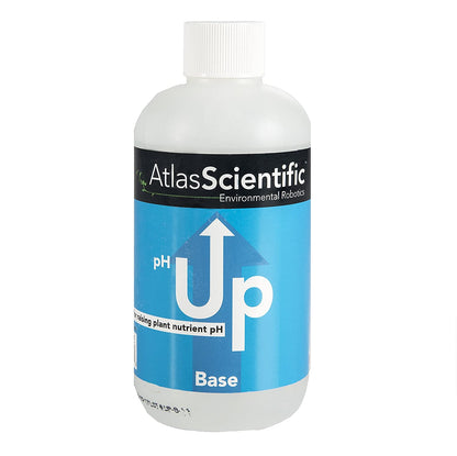 Atlas Scientific pH Up and pH Down Control Test Kit - Hydroponics Solution - pH Calibration Solution for Water Test, Aquaponics, Raising & Lowering Plant Nutrients - pH Test Indicator - 8oz/250ml - Hatke