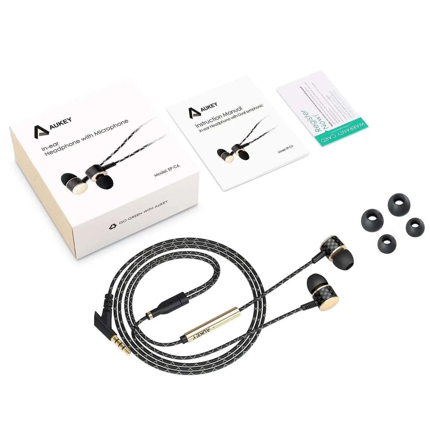 AUKEY EP-C6 Smart Headphones (Wired) - Hatke