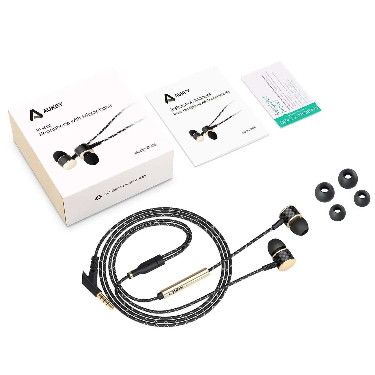 AUKEY EP-C6 Smart Headphones (Wired) - Hatke