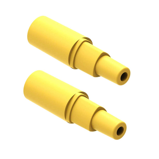 BabyValley New Version Backflow 2 pcs Adapter for Spectra S1, Spectra S2, Spectra 9 Plus Pump to Use with Medela Breastshield Parts; Connects Between Medela Flange and Spectra Backflow Protector (yellow) - Hatke