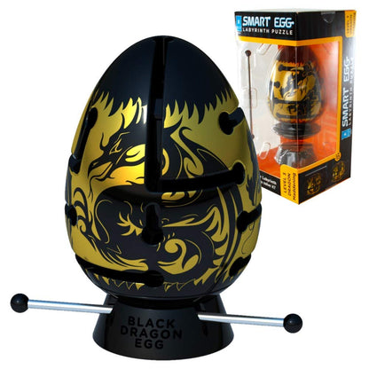 Bepuzzled Black Dragon 2-Layer Smart Egg Labyrinth Puzzle (Maddening) - Hatke