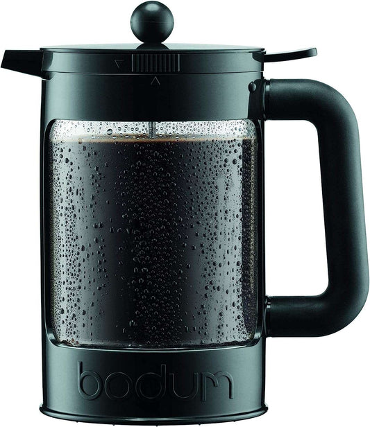 Bodum Bean Cold Brew Press and Iced Coffee Maker, 51 Oz., 51 Ounce, Black - Hatke