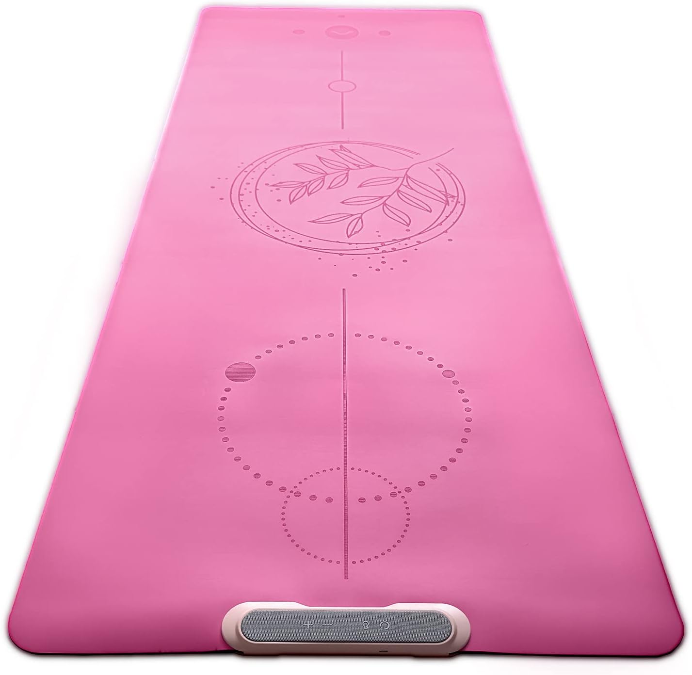 COOLU Innovative Yoga Mat For Home Workout And Outdoor Exercises - Non-Slip Thick Yoga Mat for Fitness, Pilates, Stretching - Eco Friendly Pink Yoga Mat For Working Out for Women and Men - Hatke