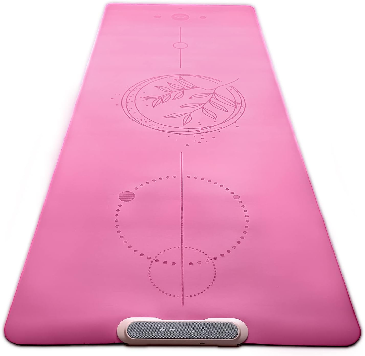 COOLU Innovative Yoga Mat For Home Workout And Outdoor Exercises - Non-Slip Thick Yoga Mat for Fitness, Pilates, Stretching - Eco Friendly Pink Yoga Mat For Working Out for Women and Men - Hatke