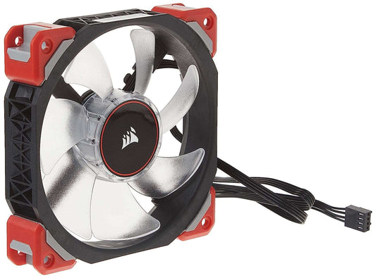 Corsair ML120 PRO LED, Red, 120mm Premium Magnetic Levitation Fan - Hatke