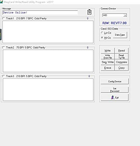 Deftun Card Reader Writer USB Swipe Encoder 3 Tracks MSR605X for Windows and Mac OS - Hatke