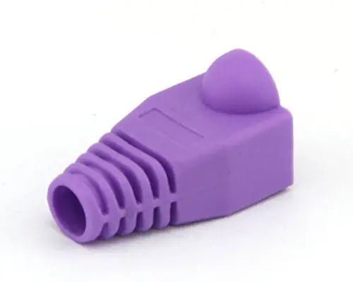 GFORTUN 100pcs RJ45 Cat6 Cat5E Ethernet Cable Snagless End Boots Cap Connector Cover Modular ((Purple) - Hatke