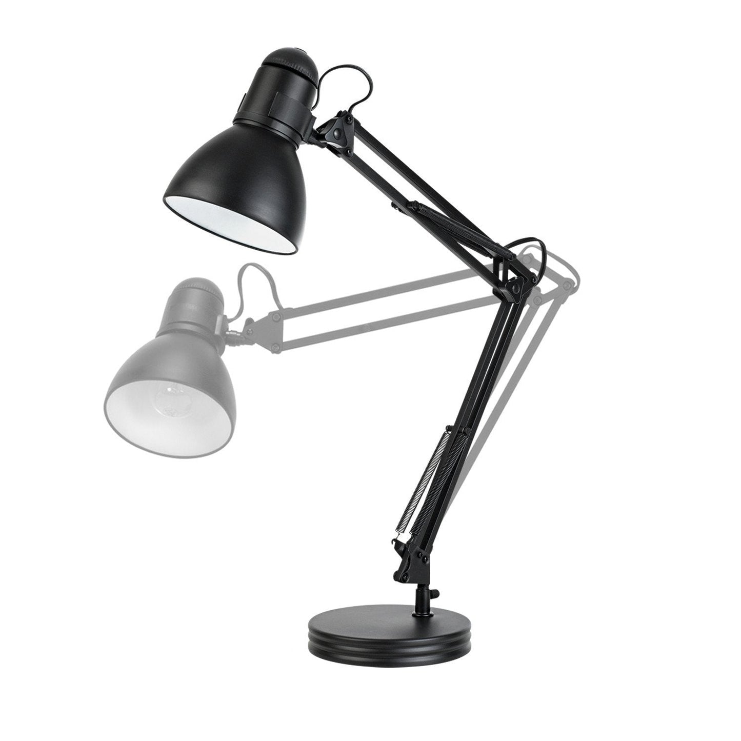 Globe Electric 28" Heavy Base Architect Black Swing Arm Desk Lamp, 5698601 - Hatke