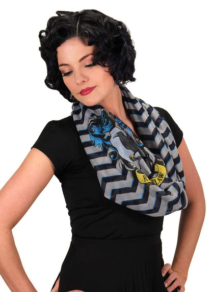 Harry Potter Ravenclaw House Lightweight Infinity Scarf for Adults and Kids by Elope - Hatke