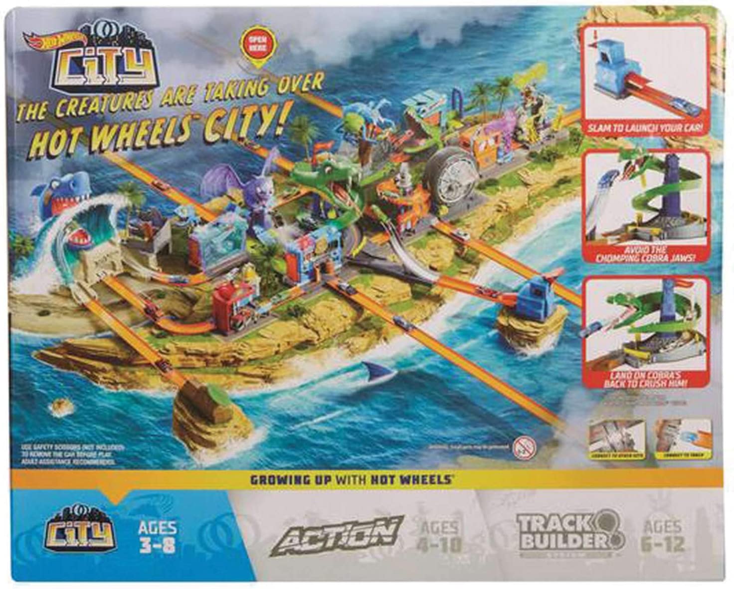 Hot Wheels City Cobra Crush Play Set - Hatke