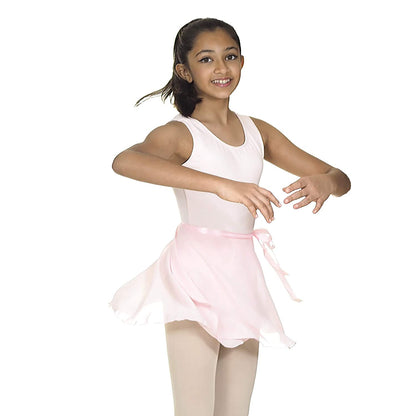IKAANYA Girls Combo Pink Tank Scoop Neck Leotard & Wrap Skirt for Ballet, Dance, Performance fits 12-14 years Adults Small - Hatke