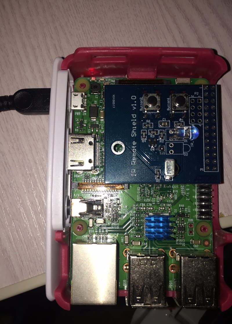 IR Transmitter Infrared Remote Hat Expansion Board 38KHz Transceiver Shield for Raspberry Pi RPi B+/2B/3B - Hatke