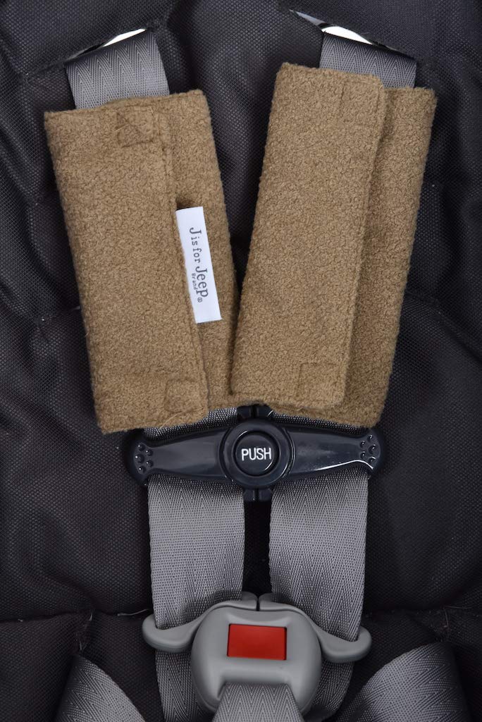 Jeep Seatbelt Strap Covers, Brown, Infant Car Seat Strap Covers, Baby Seat Belt Covers, Stroller Accessories, Head Support, Shoulder Pads - Hatke