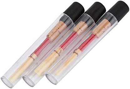 Jiayouy 3Pcs Oboe Reeds Medium Soft Oboe Reed with Plastic Storage Case/Tube Woodwind Instrument Accessories Red - Hatke