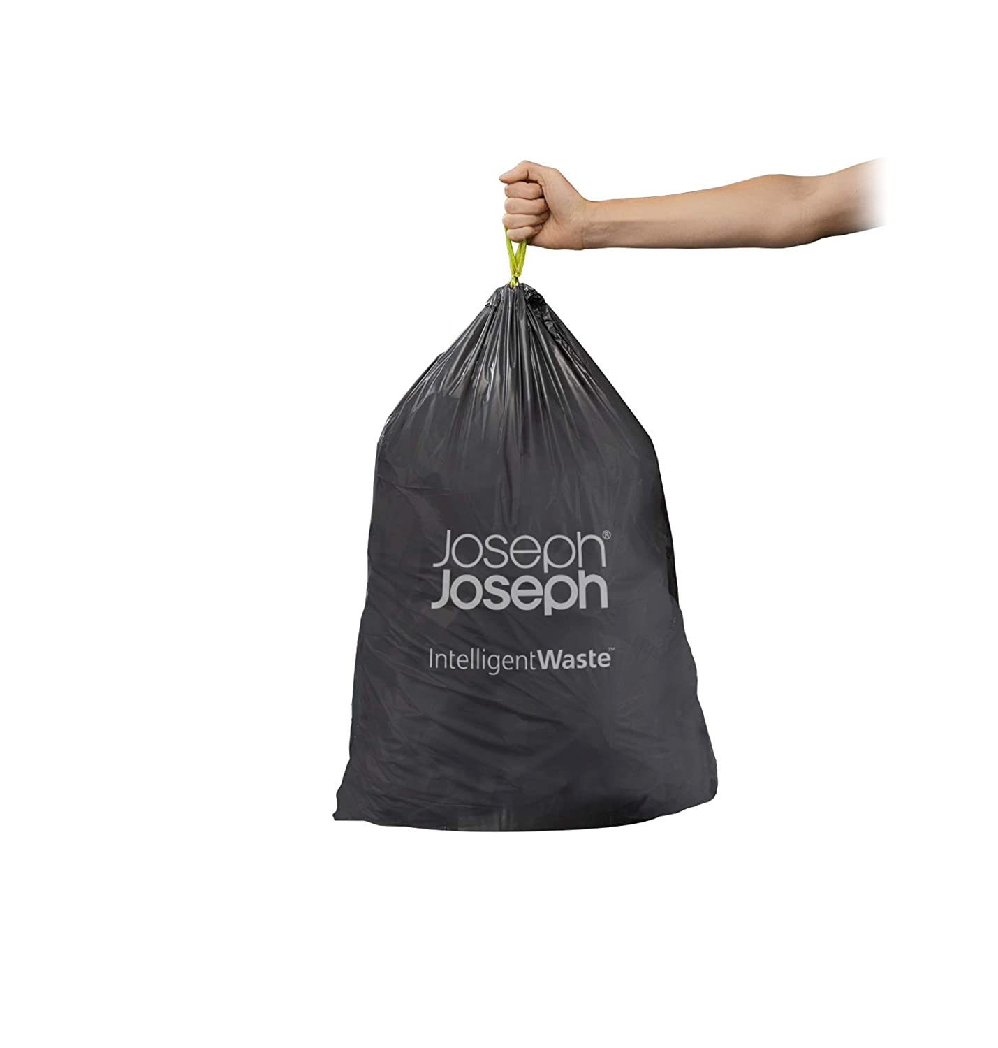 Joseph Joseph Intelligent IW1 General Waste Liners Custom Fit Bags for Totem 24 to 36 Liter/6.3 to 9.5 Gallon, 20-Pack, Black - Hatke