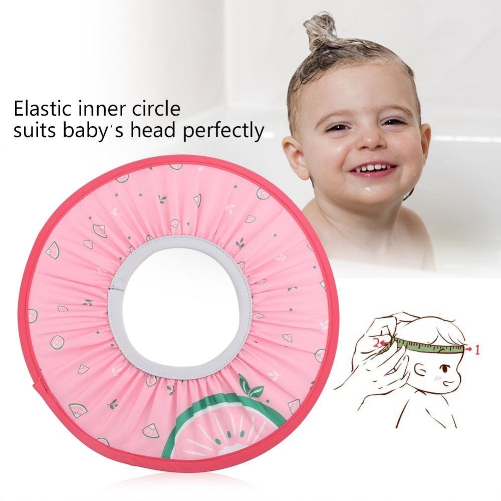 Kid Wash Hair Baby BathSafe Shampoo ShowerBathing Tub Head Hair Rinser Protection Toddler and Kids Prevent Water Entering Eyes and Ears (Pink) - Hatke